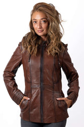 Women's leather jacket Amelia